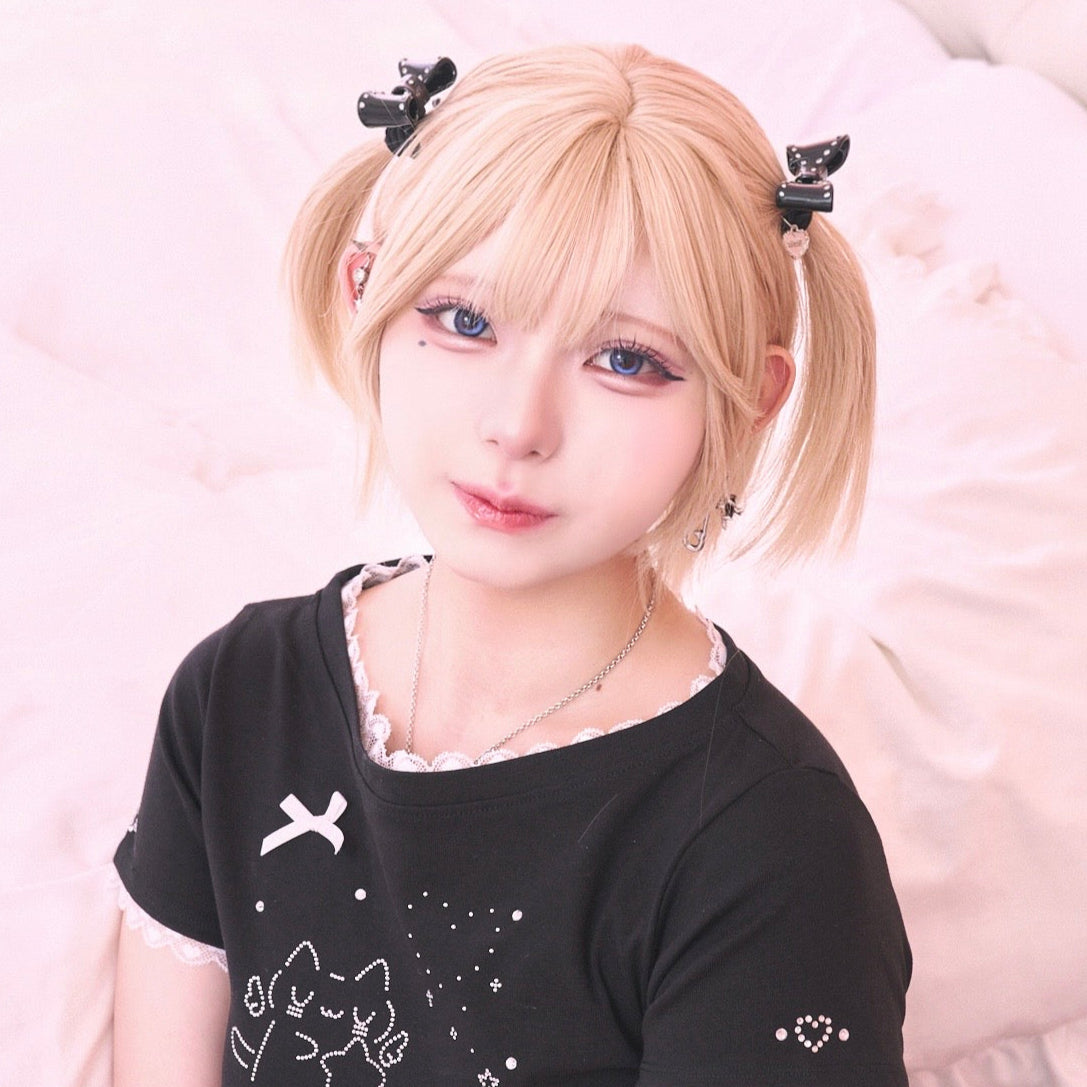 ストーンリボンヘアゴム