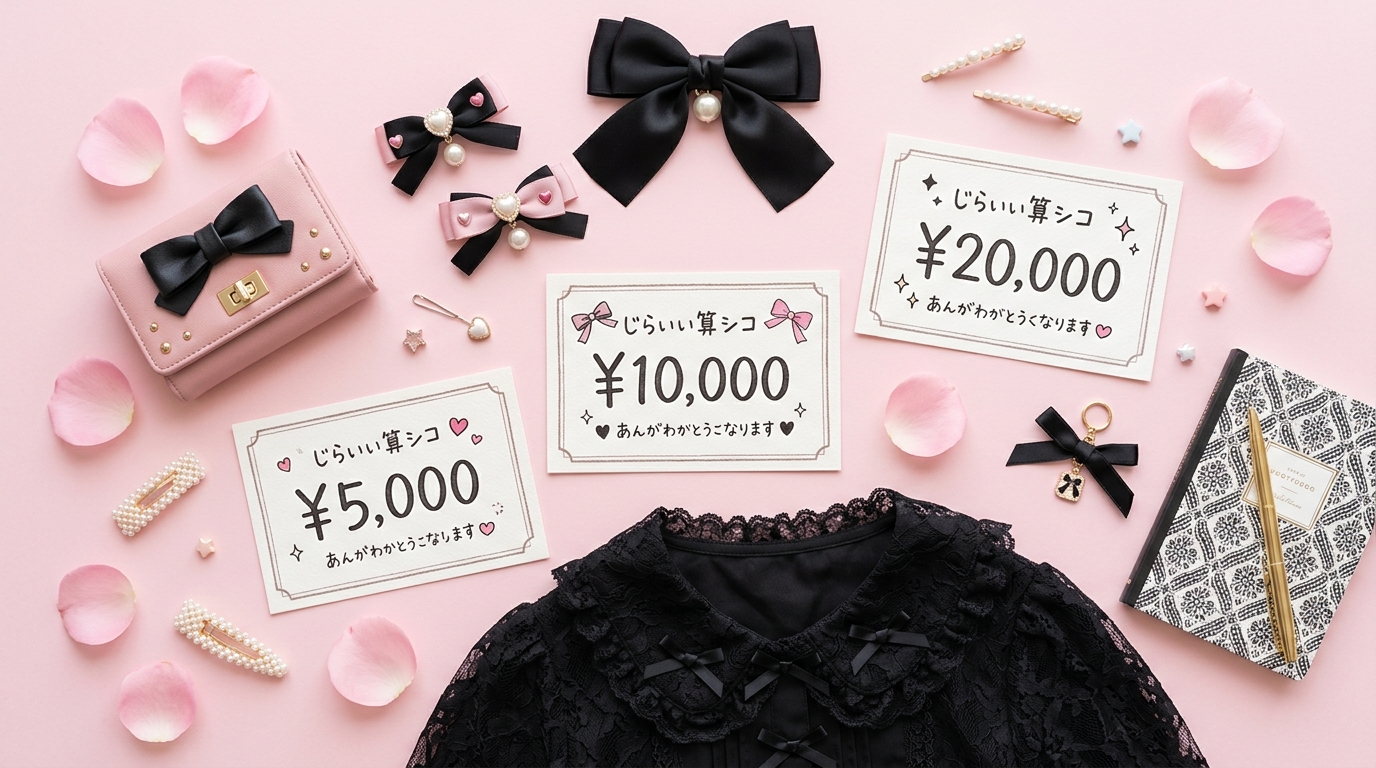 予算別・地雷系&量産型の全身コーデガイド|5,000円・10,000円・20,000円で組む