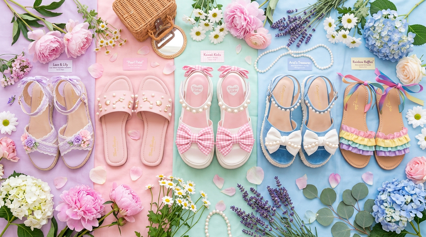 夏の量産型サンダル5ブランド徹底比較|LIZ LISA/WEGO/SHEIN/Amazon/楽天